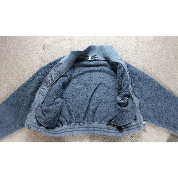 Free People Movement Jacket Womens Medium Blue Gear Up Sherpa Bomber Coat - Picture 4 of 8